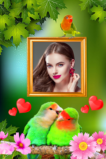 Android application Love Birds Photo Frame screenshort