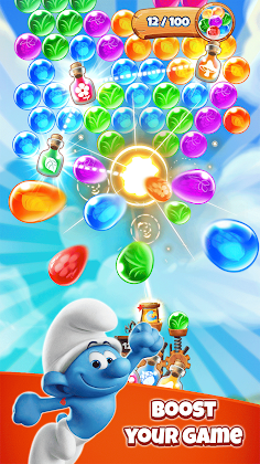 Smurfs Bubble Shooter Game - Screenshot 2