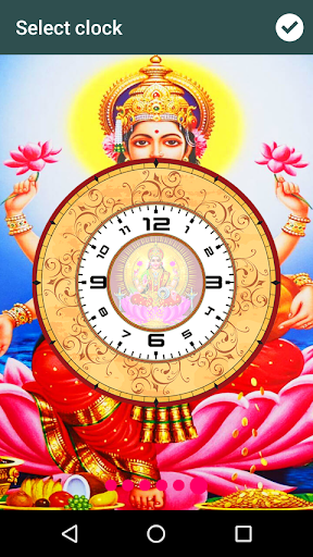 Laxmi Ji Clock Live Wallpaper Screen 2