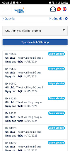 Health Insure Pacific Cross VN Screen 3