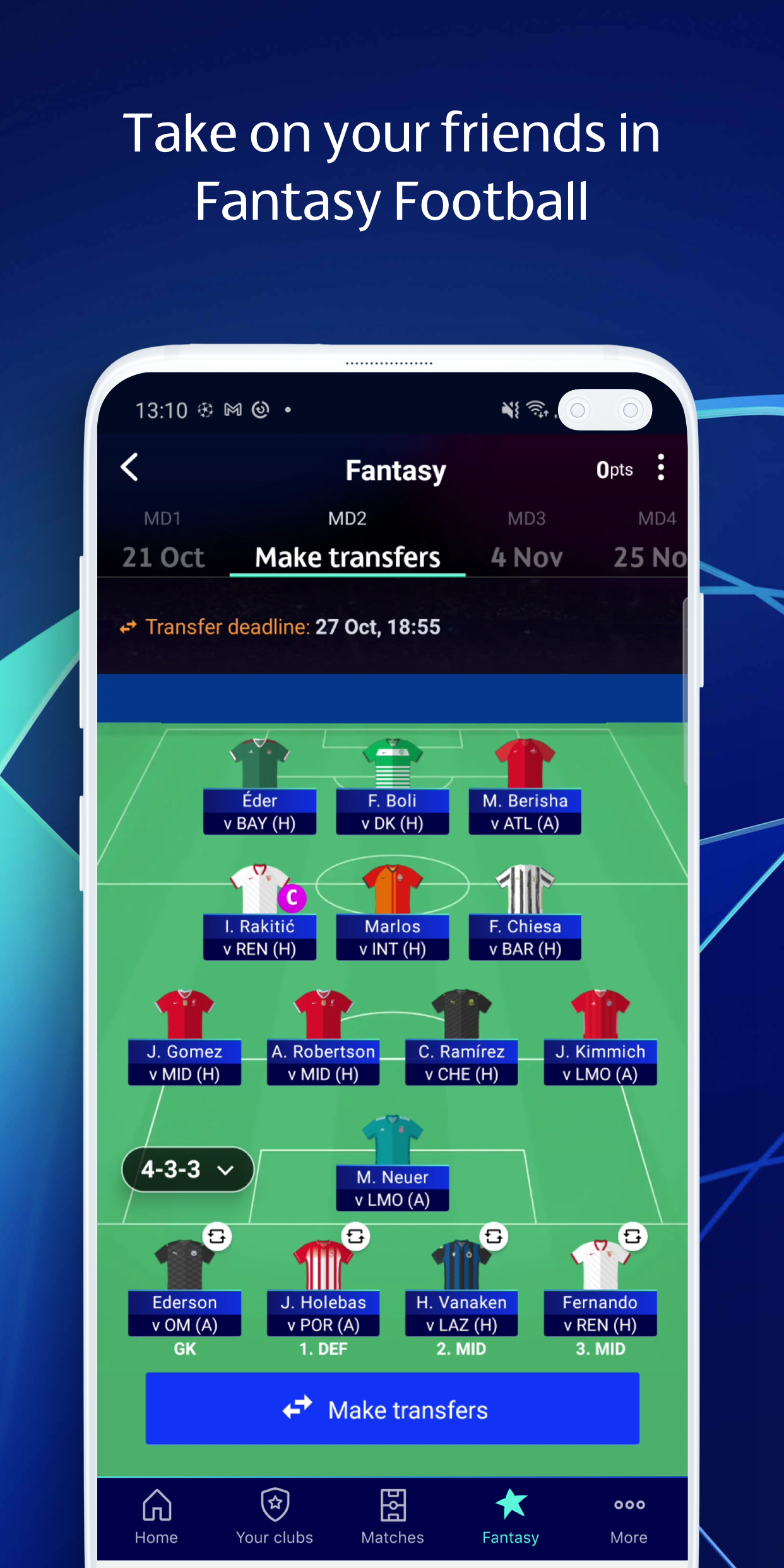 Champions League Official Screen 3