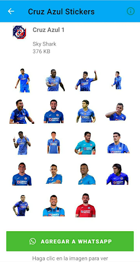 Android application Cruz Azul Stickers screenshort