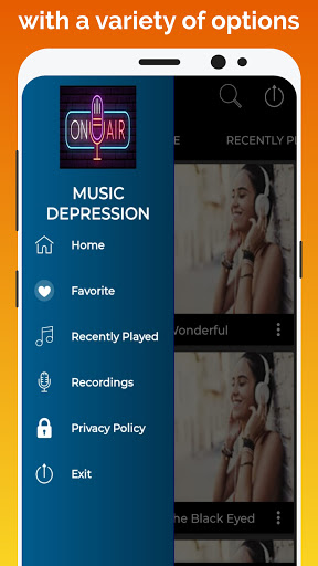 Android application Depression Music Depression Re screenshort
