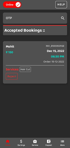 My Sallon Partner Screen 2