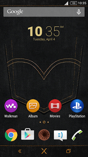 Black Denim Theme for Xperia