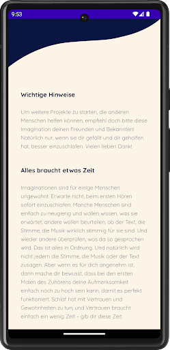 Wohlig einschlafen Screen 2