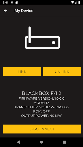 W-DMX Configurator Screen 3