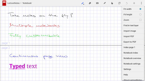 LectureNotes لقطة شاشة