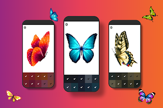 Butterfly Art Picture Coloring - Screenshot 1