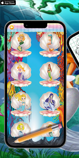 Android application How to draw Mermaids screenshort