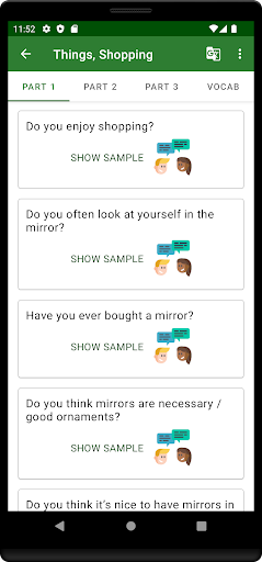 Screenshot of IELTS Speaking - IELTS Test
