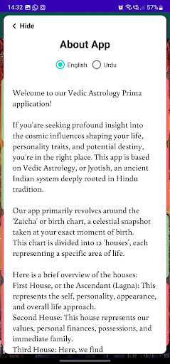 Vedic Astrology Prima Screen 2