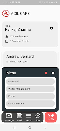 ACIL CARE Application Screen 3