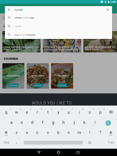 Screenshot of Chinese Recipes