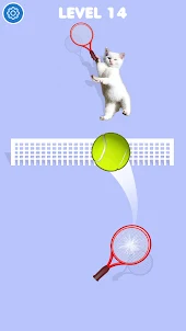 Cat Tennis Champion Game 3d