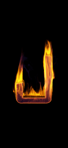 Android application Fire Letter J Live Wallpaper screenshort