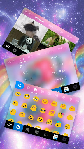 Rainbow Cat Keyboard Theme Screen 3
