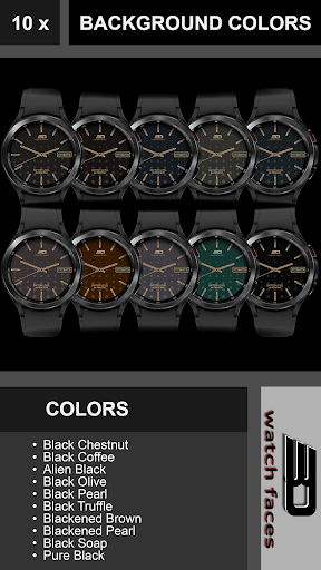 aad 14l black 3D watch faces Screenshot 4 - AppWisp.com