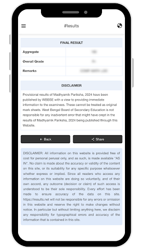 Madhyamik Result 2024 Screen 3