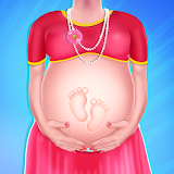 Pregnant Mommy & newborn Baby Care:Babysitter Game icon