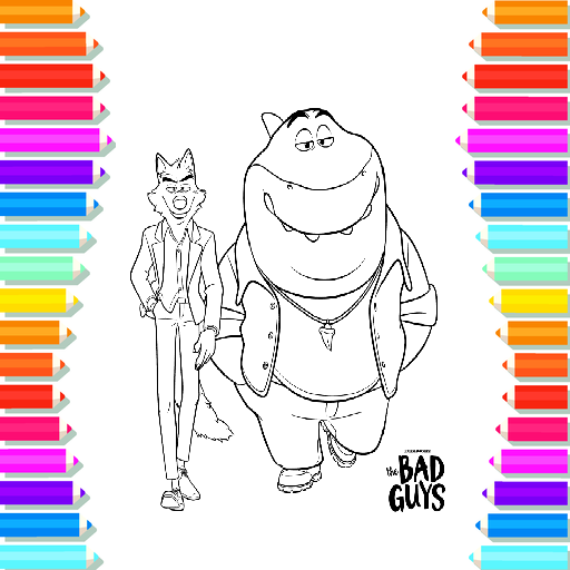 Bad Guys Coloring