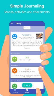 Moody Journal - Mood Diary, Moのおすすめ画像1