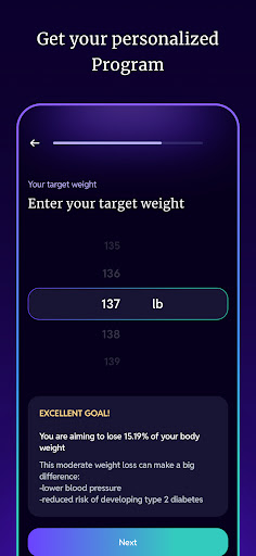 Screenshot of Kure: Hypnosis for Weight Loss