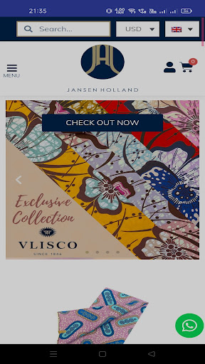 Android application Jansen Holland screenshort