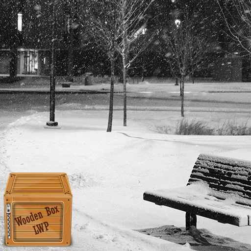 winter snow night wallpaper logo