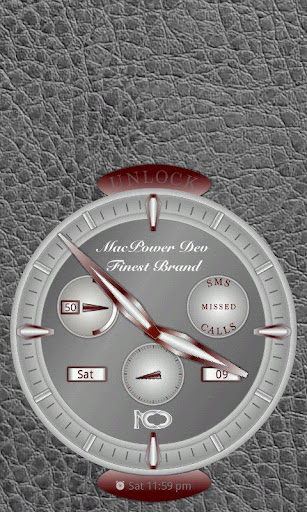 GoLocker CLock Theme MetalGrey Screen 2
