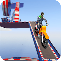 Superhero Bike Stunt: Mega Ramp- Bike Jumping