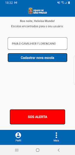 Botão AlertaSP Screen 2