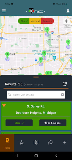 Android application Trraxx screenshort