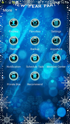 Screenshot of New Year 2017 (Next SMS) Skin2