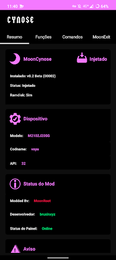 Android application MoonCynose screenshort