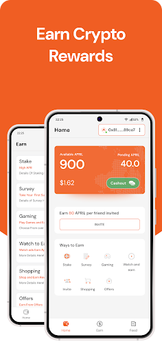 Android application REAP: Earn Crypto Rewards screenshort