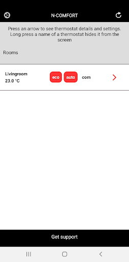 Android application N-Comfort screenshort