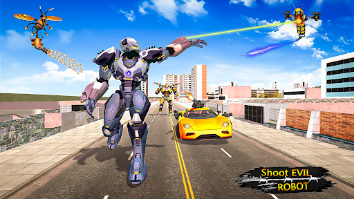 Honey Bee Robot Car Transform Screen 3