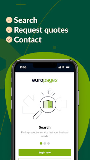 Android application europages: B2B sourcing screenshort