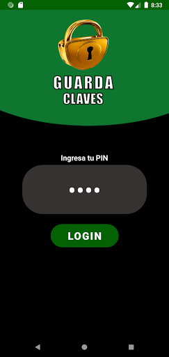 Android application GuardaClavesPlus screenshort