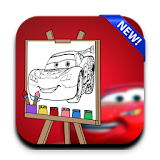 Mcquen car coloring game icon