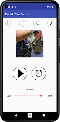 Android application Electric Saw Sound screenshort