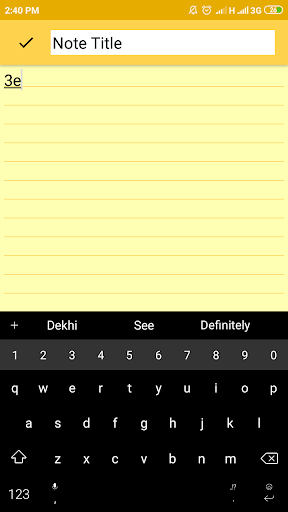 Notes Notepad Screen 2
