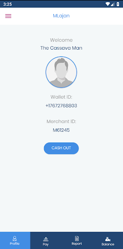 Android application MLajan Merchant/Agent Wallet screenshort
