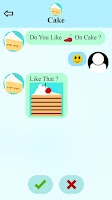 screenshot of fake call and sms cake game