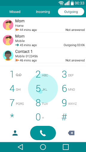 Android application G4 UX 4.0 Theme for ExDialer screenshort