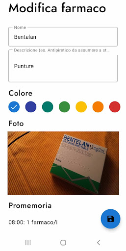 Promemoria farmaci, pillole e Screen 3