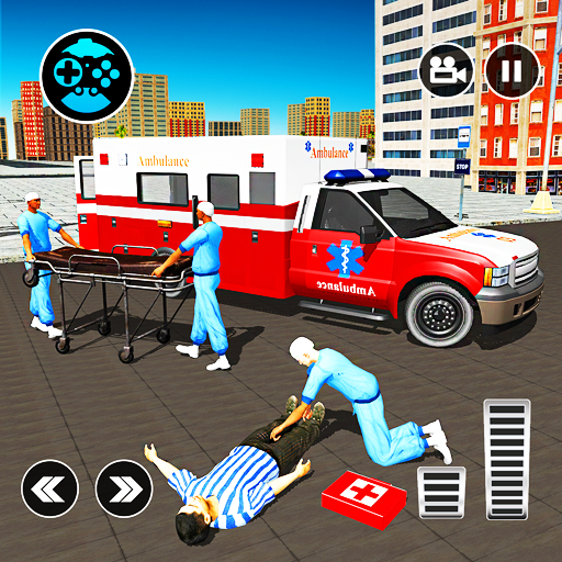 911 Ambulance City Rescue: Juego de conducción de