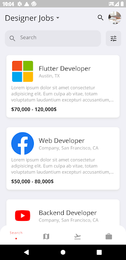 Android application QJob screenshort