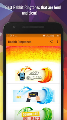 Android application Rabbit Sounds screenshort